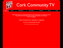 Tablet Screenshot of corkcommunitytv.ie